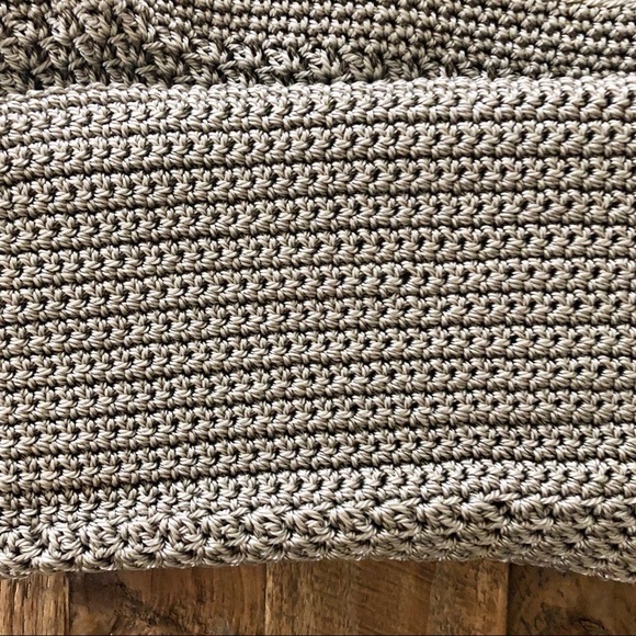 Khaki/tan Crochet Bag by Chateau - Picture 6 of 9